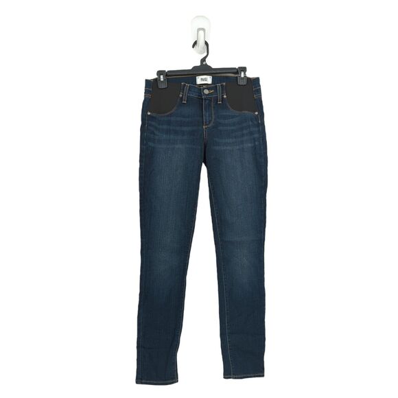 Paige Women 27 Maternity Verdugo Jeans Nottingham Blue Ultra Skinny Mid Rise - Picture 2 of 9
